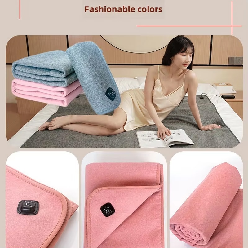 Heated Mat Plush Electric Blanket Single Mattress Portable USB TypeC Interface Washable For Office 3