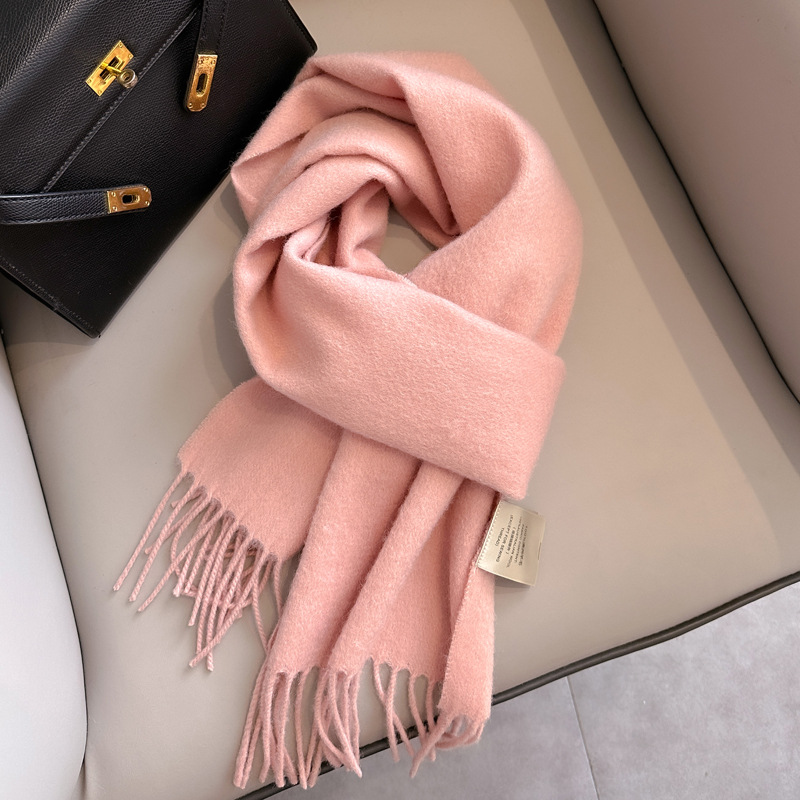 Winter Narrow Scarf Wool Scarf Hot Selling Solid Color Scarf For Men Women Universal Warm 5