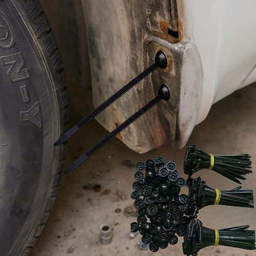 Universal Nylon Cable Tie Buckle, Auto Fastener Screw Replacement Clip, Secure Car Fender, Trunk, Engine Guard