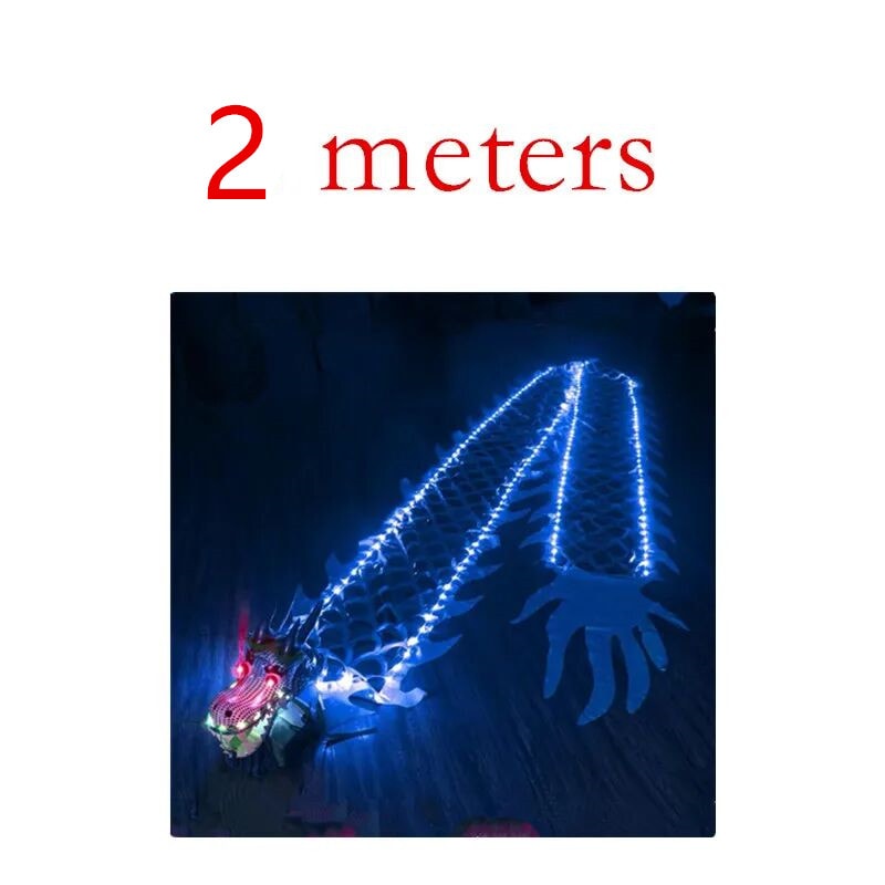 Lightning Dragon Dance Set With Head Traditional Ribbon Dance Prop Folk Performance Square Set For