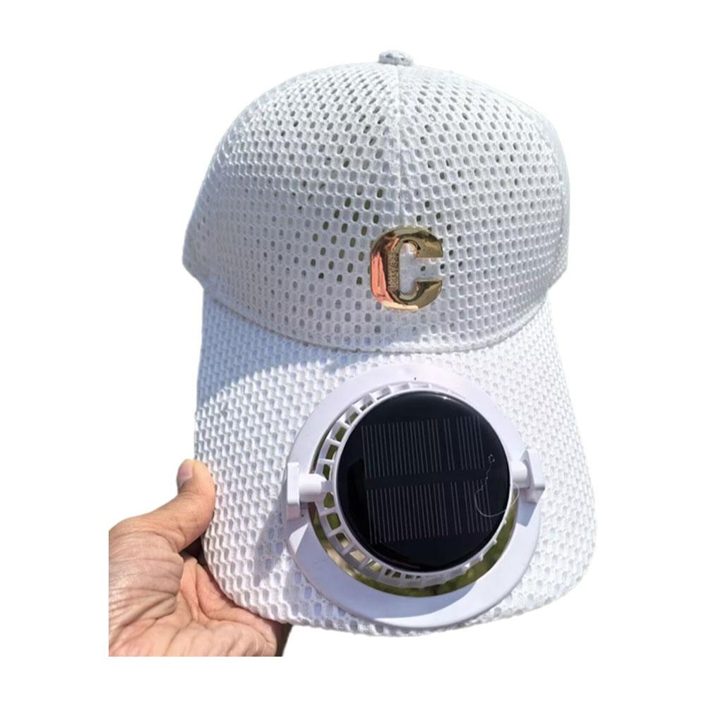 Breathable Mesh Sun Protection Cap Solar Charging Hat Outdoor Fishing Snapback Trucker Cap Comforta 4