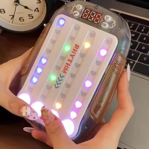 Quick Push Game Eye Sensory Console, Multiplayer Versus Board Game, Dance Master Handheld Game Pad, Hand Training Toy