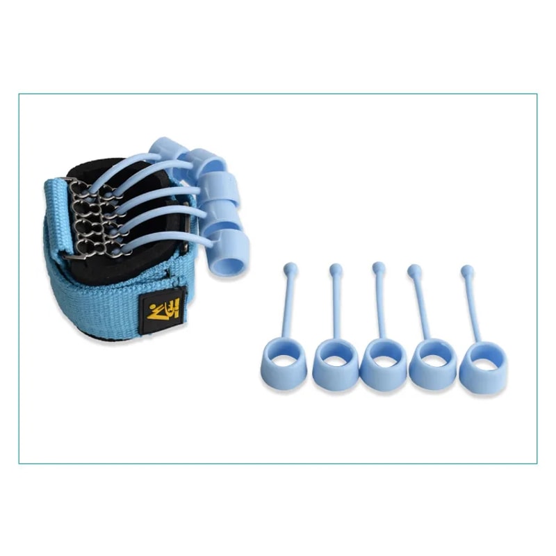 Portable Hand Gripper Silicone Finger Expander Hand Grip Trainer Wrist Strength Trainer Finger Exer