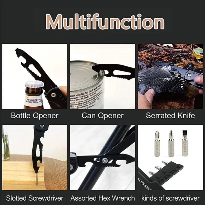 Multi Functional Pliers Multi Tool Claw Hammer Stainless Steel Tool Outdoor Survival Wire Cutter Ca 1