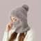Winter Hat With Ear Flaps Beanie Scarf Mask Set FleeceLined Knitted Cap Windproof Warm Acrylic For 0