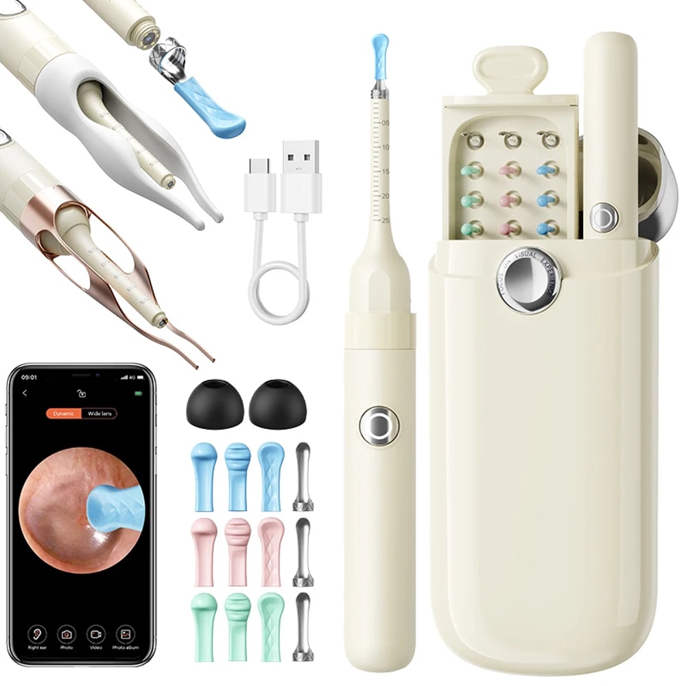 Upgraded Smart Visual Ear Wax Cleaner With Camera Endoscope MultiFunctional Ear Cleaning Tool 7
