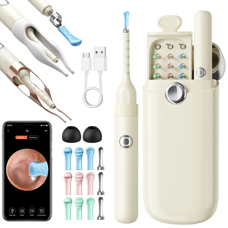 Upgraded Smart Visual Ear Wax Cleaner With Camera Endoscope MultiFunctional Ear Cleaning Tool 7