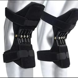 knee protection booster power support, rebound spring force knee pads for sports, reduces soreness & cold leg protection