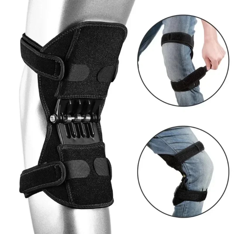 Knee Protection Booster Power Support Rebound Spring Force Knee Pads For Sports Reduces Soreness C 1