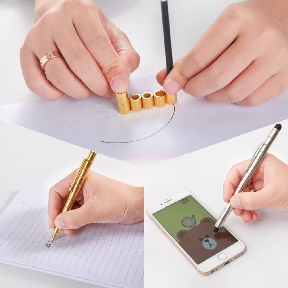 Versatile Magnetic Pen Capacities Stylus Stress Relief Magnet Pen Gift Set For Students 1