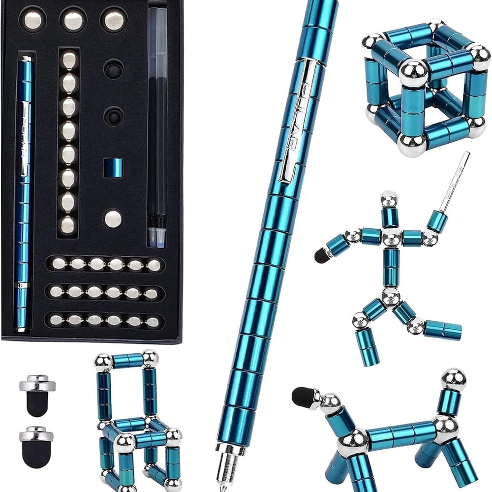 Versatile Magnetic Pen Capacities Stylus Stress Relief Magnet Pen Gift Set For Students 2