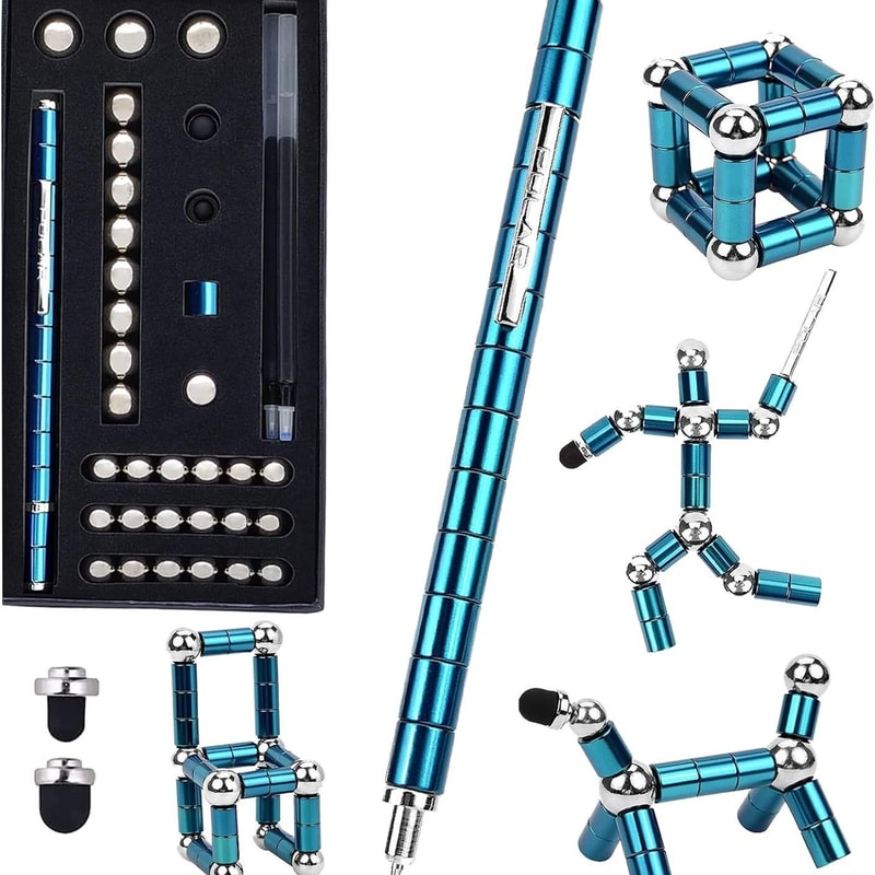 Versatile Magnetic Pen Capacities Stylus Stress Relief Magnet Pen Gift Set For Students 2