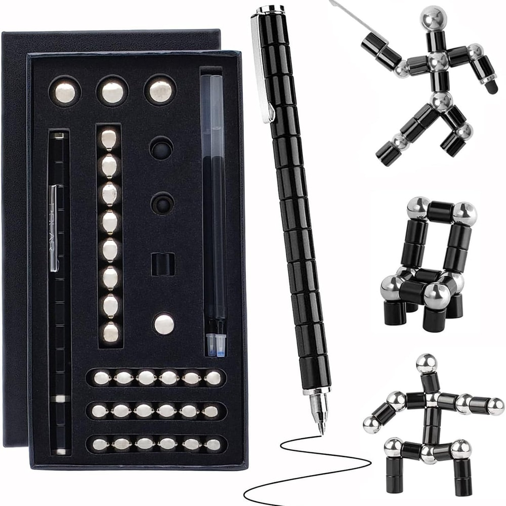 Versatile Magnetic Pen Capacities Stylus Stress Relief Magnet Pen Gift Set For Students 4