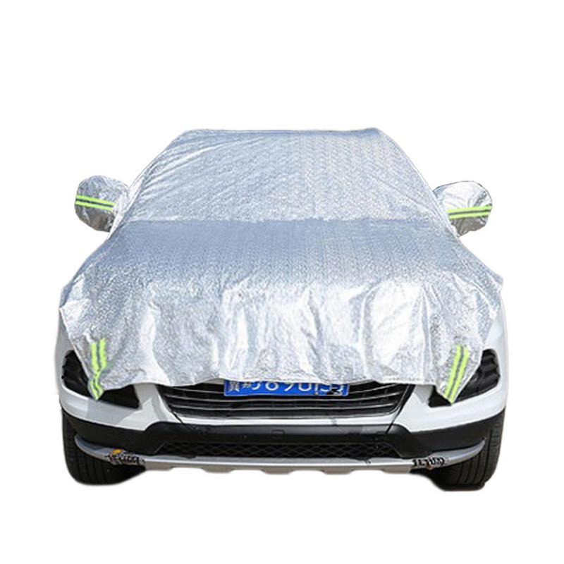 Half Car Sunshade Cover For Auto Heat Insulation Aluminum Film Upgraded Protection For Sedans SUVs