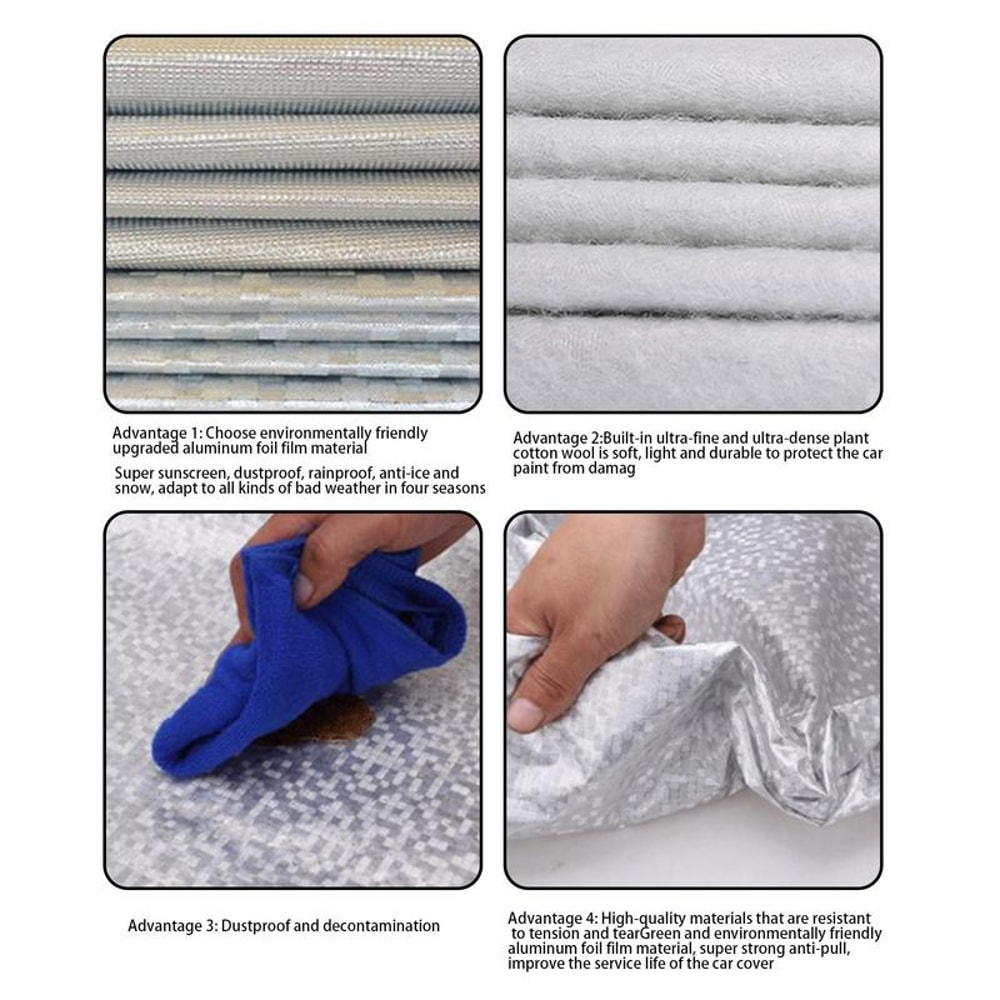 Half Car Sunshade Cover For Auto Heat Insulation Aluminum Film Upgraded Protection For Sedans SUVs