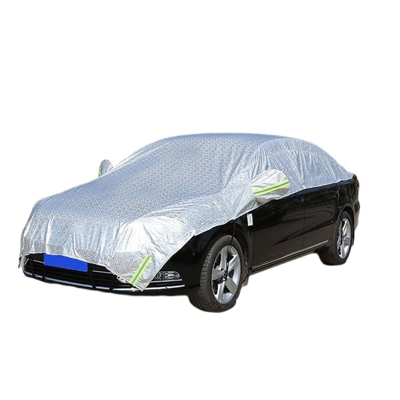 Half Car Sunshade Cover For Auto Heat Insulation Aluminum Film Upgraded Protection For Sedans SUVs
