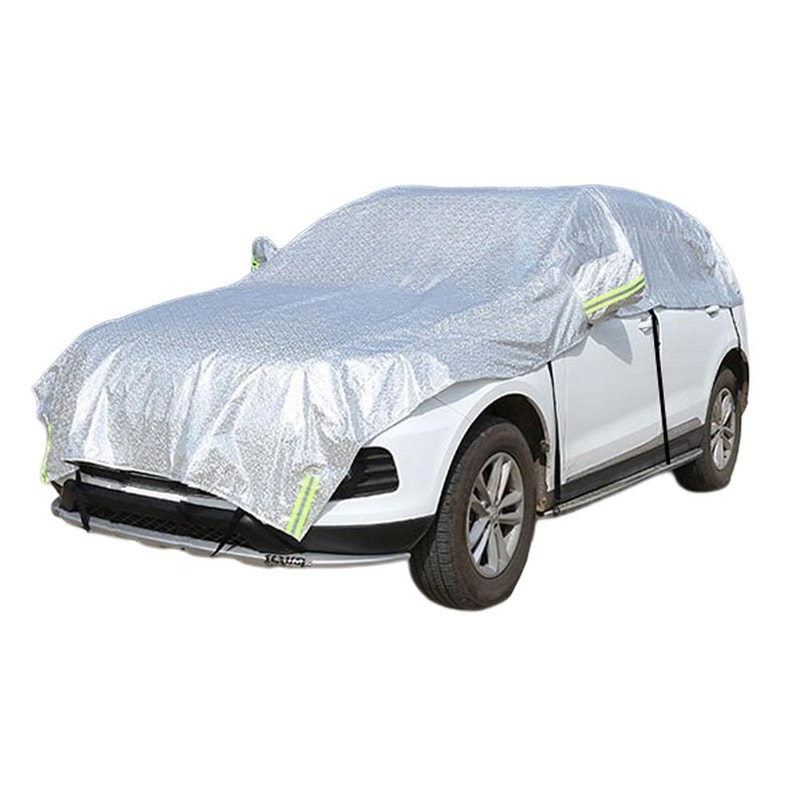 Half Car Sunshade Cover For Auto Heat Insulation Aluminum Film Upgraded Protection For Sedans SUVs
