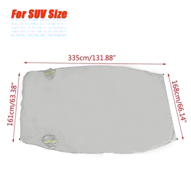 Universal Half Car Cover Waterproof Car Sun Shade Cover Sun UV Snow Dust Rain Resistant Durable Cov 4