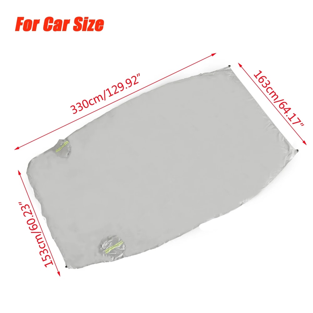Universal Half Car Cover Waterproof Car Sun Shade Cover Sun UV Snow Dust Rain Resistant Durable Cov 6