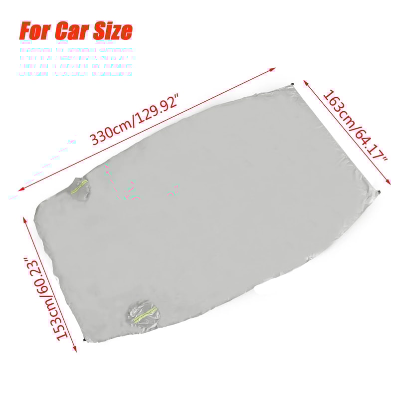 Universal Half Car Cover Waterproof Car Sun Shade Cover Sun UV Snow Dust Rain Resistant Durable Cov 6