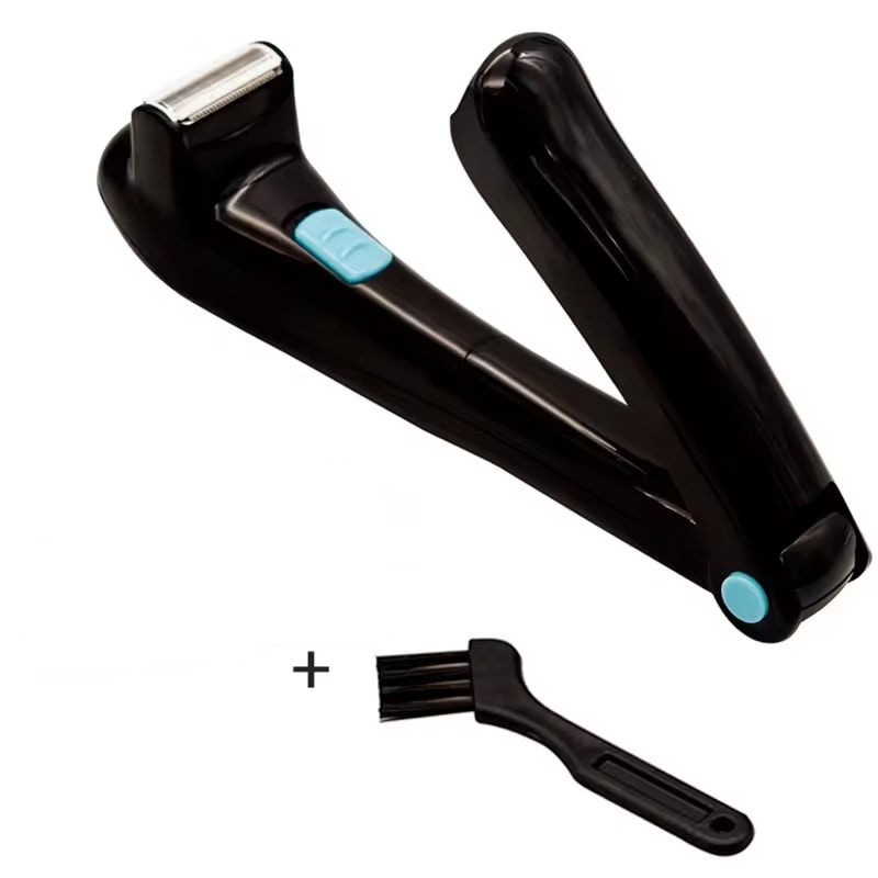 High Quality Folding Back Shaver for Men, Body Groomer Trimmer, Back Hair Removal Razor, Long Handle Safety Razor