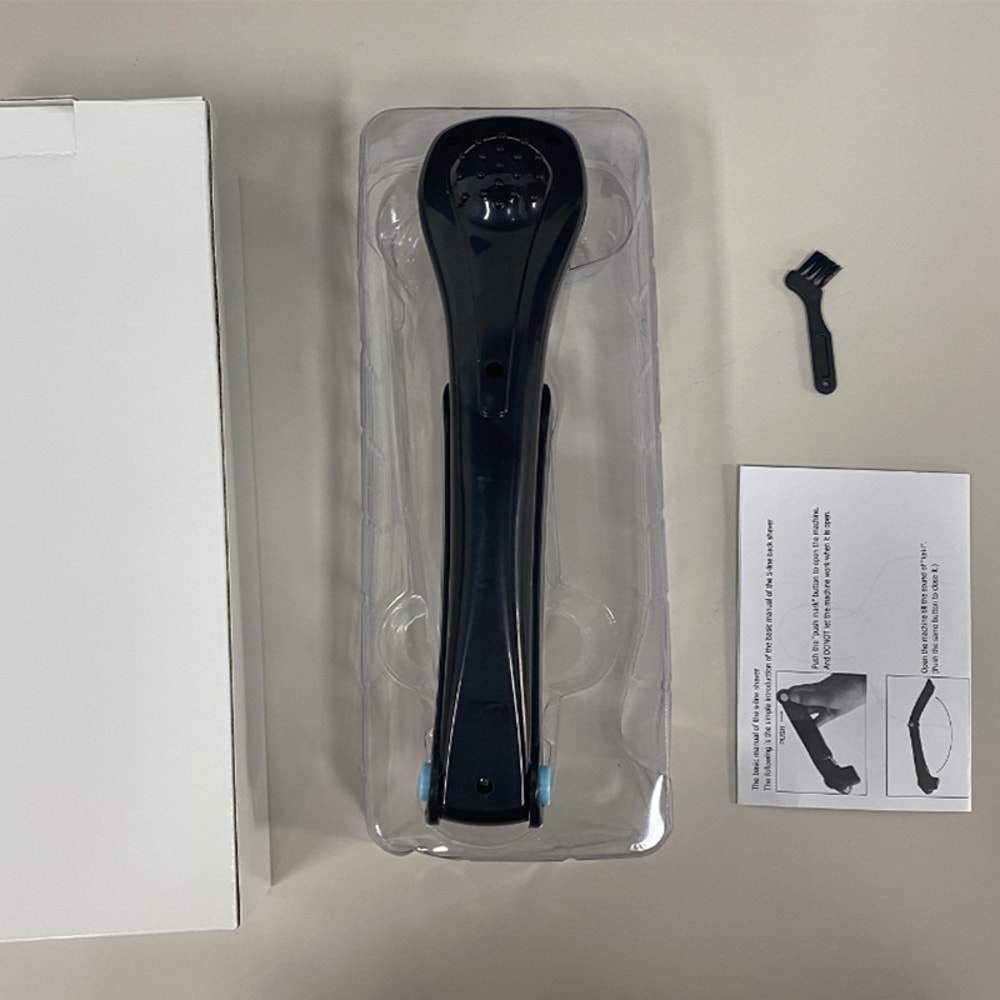 High Quality Folding Back Shaver for Men, Body Groomer Trimmer, Back Hair Removal Razor, Long Handle Safety Razor