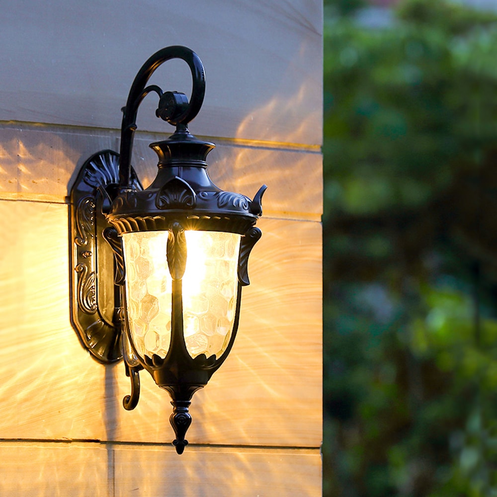 Outdoor Wall Lamp, Retro Exterior Light, Water proof Garden Lights for Yard, Porch, and Patio