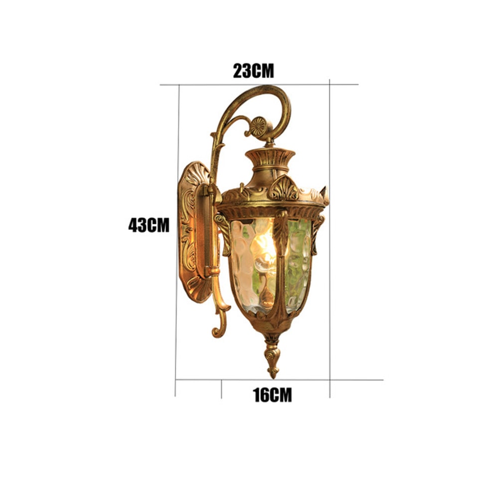 Outdoor Wall Lamp, Retro Exterior Light, Water proof Garden Lights for Yard, Porch, and Patio
