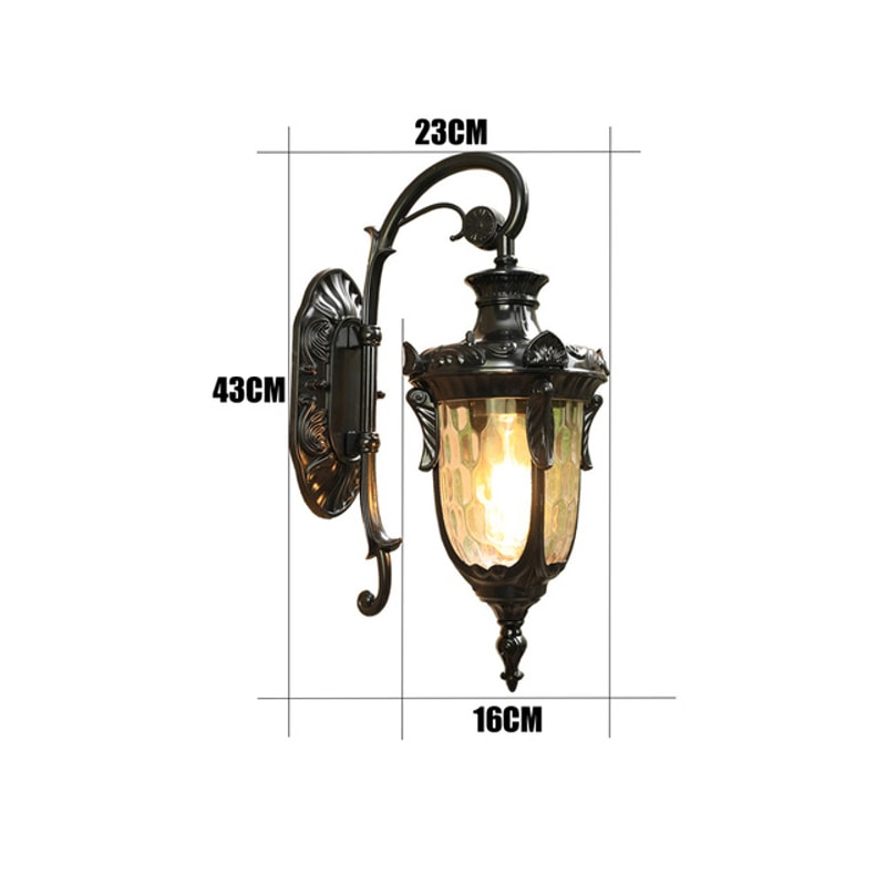 Outdoor Wall Lamp, Retro Exterior Light, Water proof Garden Lights for Yard, Porch, and Patio
