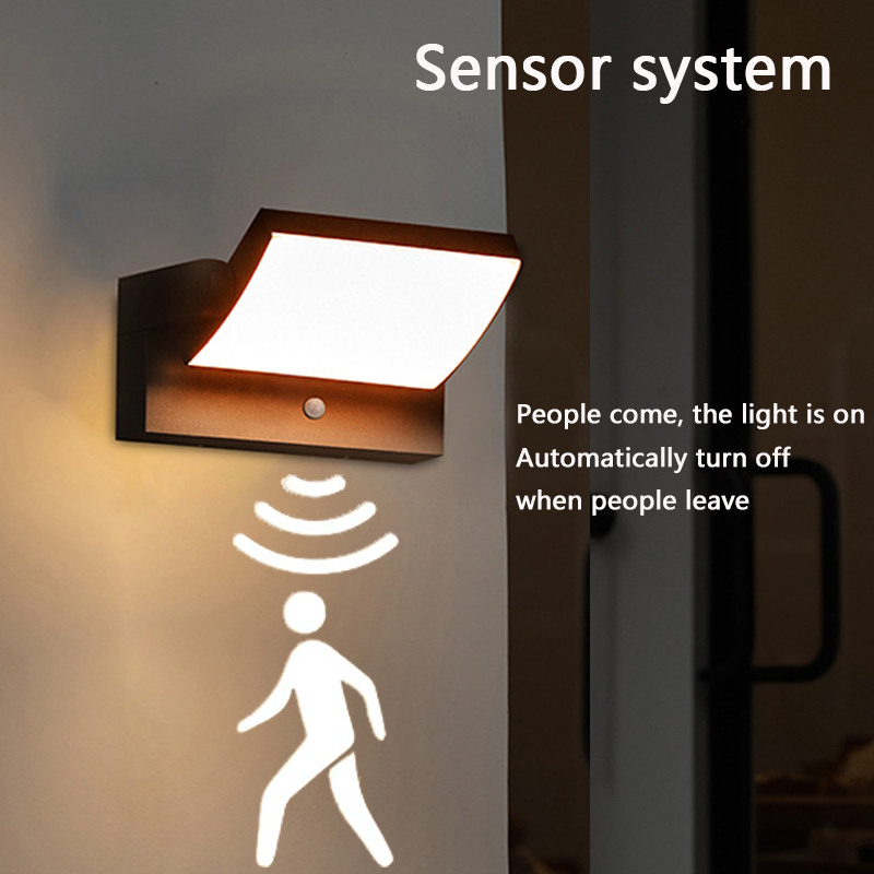 Outdoor LED Wall Lamp Waterproof Motion Sensor Light Modern Decorative Porch Garden Lighting For P 1