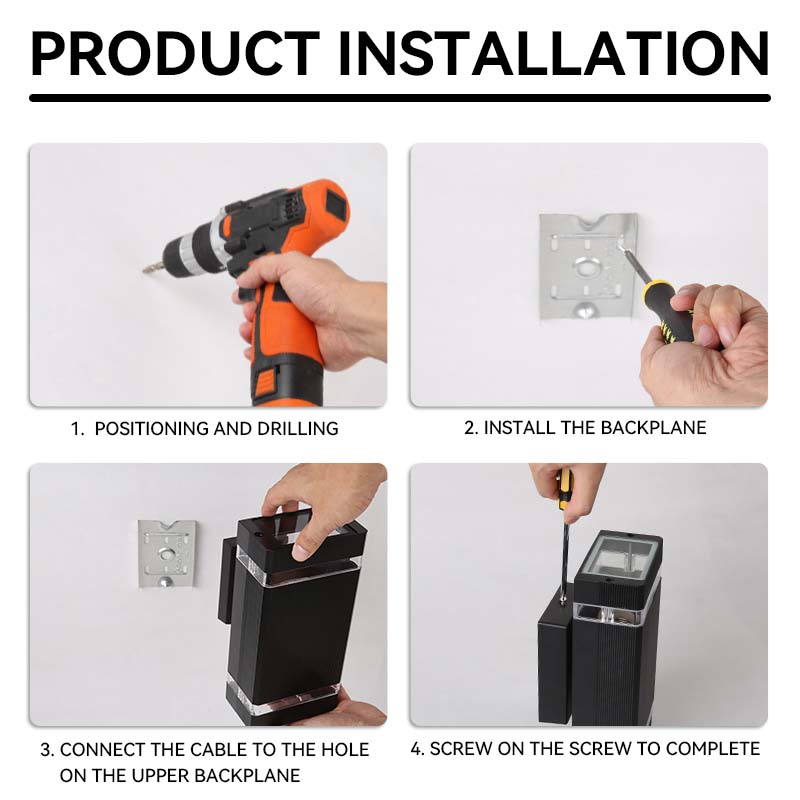 LED Outdoor Water proof Wall Light, Decor Socket Fixture for External Stairs, Home Lamp, Bedroom Wall Street Lighting