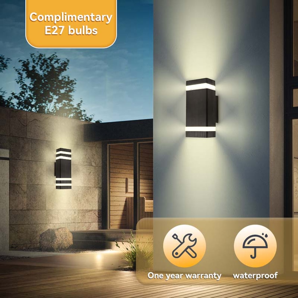 LED Outdoor Water proof Wall Light, Decor Socket Fixture for External Stairs, Home Lamp, Bedroom Wall Street Lighting