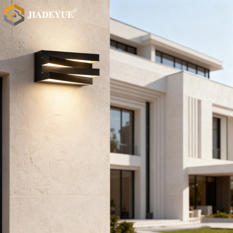 Modern Outdoor Square Wall Lamp LED Villa Garden Light Porch Bedroom Walkway Lighting Stylish Outd