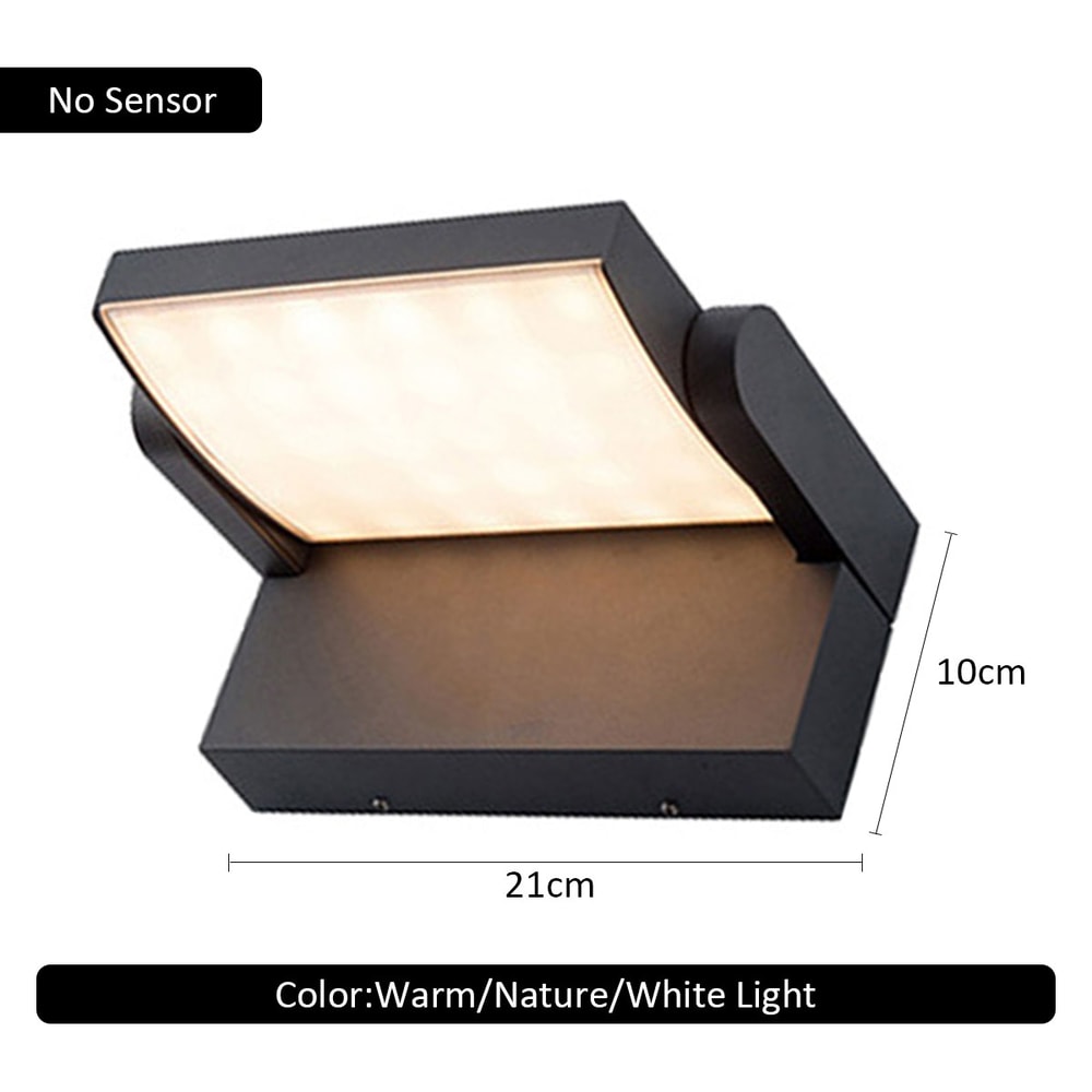LED Outdoor Wall Light Waterproof Motion Sensor Wall Lamp Modern Lighting For Home Balcony Porch 5