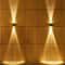 Water proof Solar Outdoor Wall Light, Up-down Bidirectional Lighting, Garden Decoration for Exterior Walls