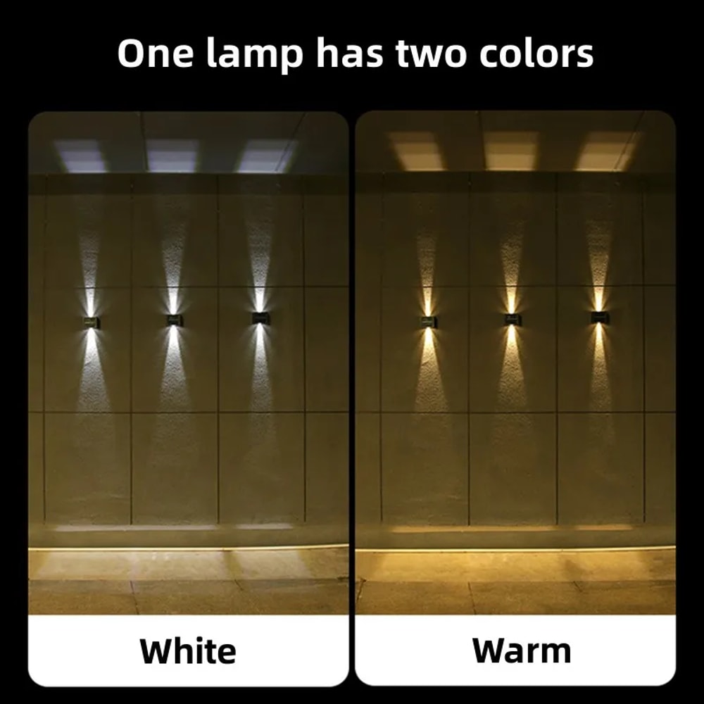 LED Solar Garden Light Waterproof Outdoor Lighting Energysaving Sunlight Lamp For Balcony Stair Fen 2