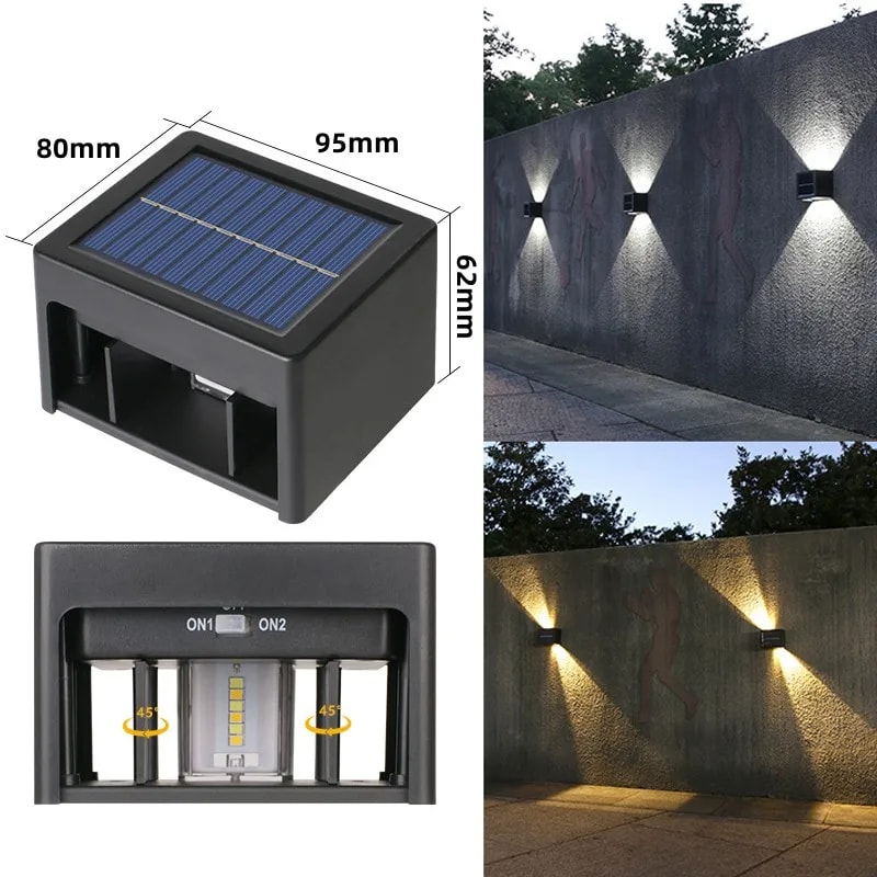 LED Solar Garden Light Waterproof Outdoor Lighting Energysaving Sunlight Lamp For Balcony Stair Fen 3
