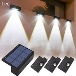 solar wall light led outdoor garden lights, water proof lamp for courtyard, fence, railing, yard decoration