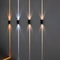 Silver Aluminum Outdoor Light , Water proof Wall Lamp, Outdoor Lighting Up and Down Porch Wall Sconce