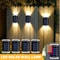 Solar Wall Lamp Outdoor Waterproof LED White Warm Light Up And Down Luminous Lighting For Yard Gard 3