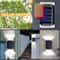 Solar Wall Lamp Outdoor Waterproof LED White Warm Light Up And Down Luminous Lighting For Yard Gard 1