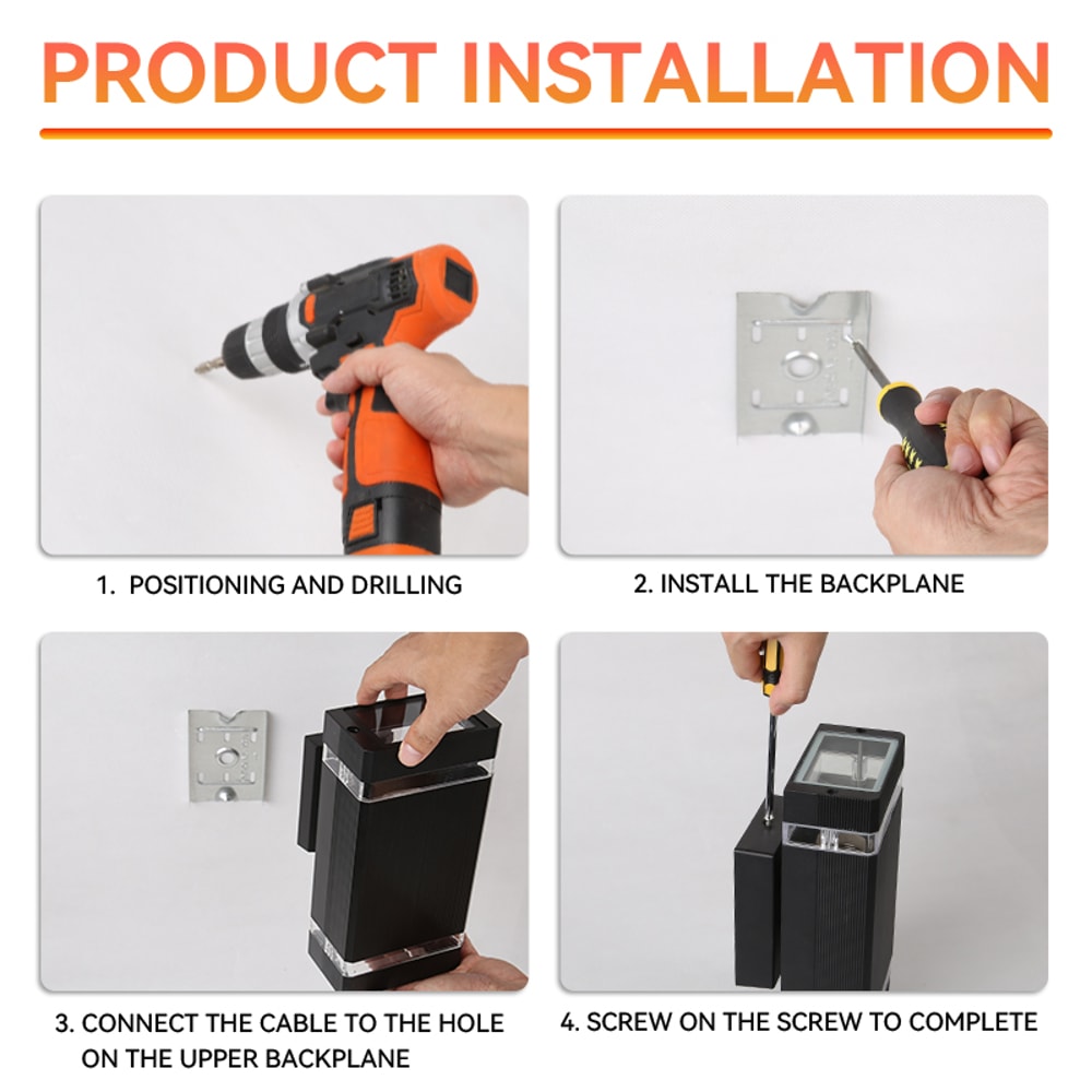 LED Wall Light Waterproof Sconces Lighting External Wall Washer For Porch Garden Street And Home De 5