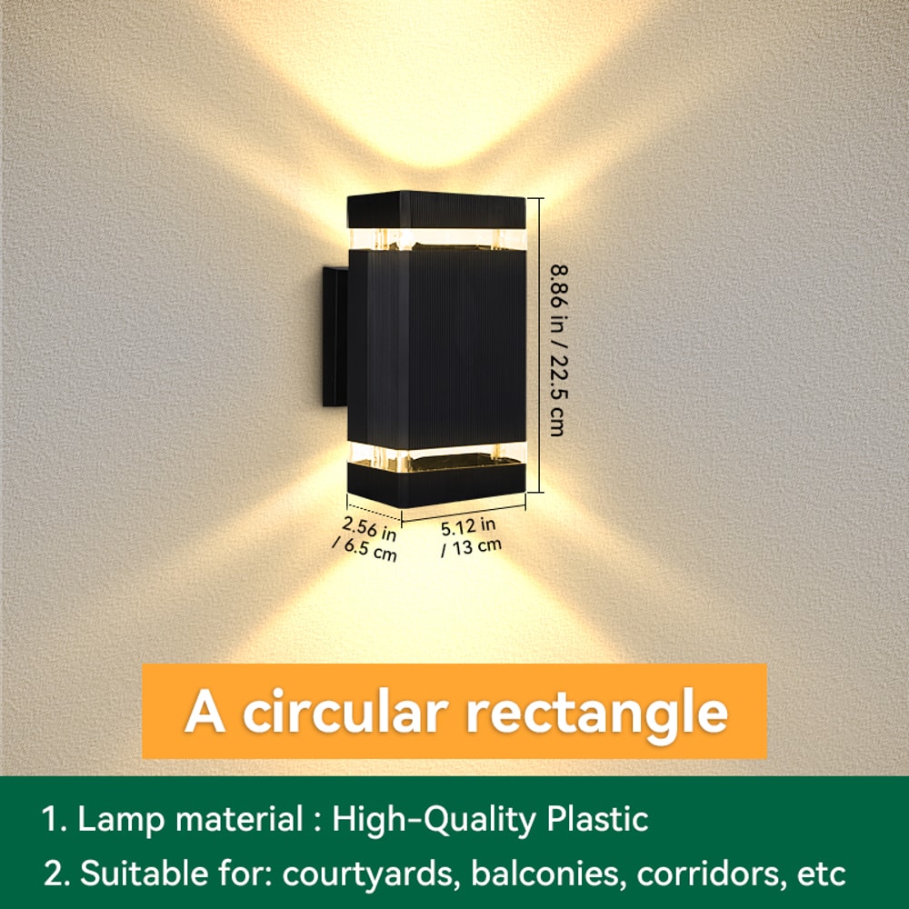 LED Wall Light Waterproof Sconces Lighting External Wall Washer For Porch Garden Street And Home De 12