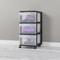 Plastic Storage Cart With Clear Drawers Rolling Organizer For Bedroom Kitchen Bathroom Craft Room P 3