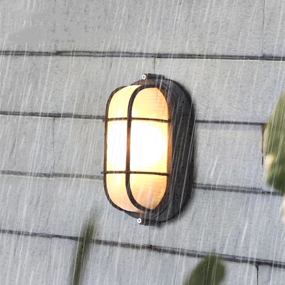 Retro Moisture ExplosionProof Outdoor Wall Light Vintage Waterproof Ceiling Lamp Ideal For Wall Po 0