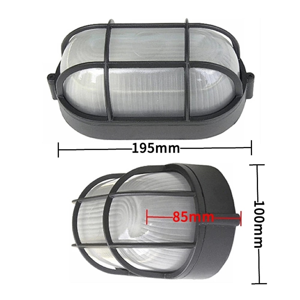 Retro Moisture ExplosionProof Outdoor Wall Light Vintage Waterproof Ceiling Lamp Ideal For Wall Po 3