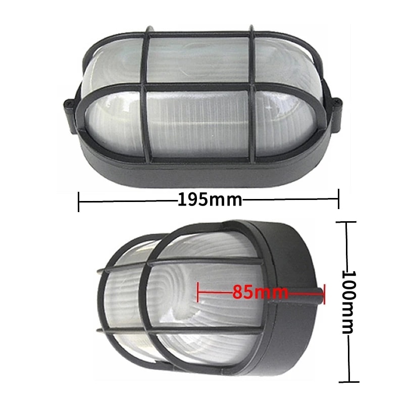 Retro Moisture ExplosionProof Outdoor Wall Light Vintage Waterproof Ceiling Lamp Ideal For Wall Po 3