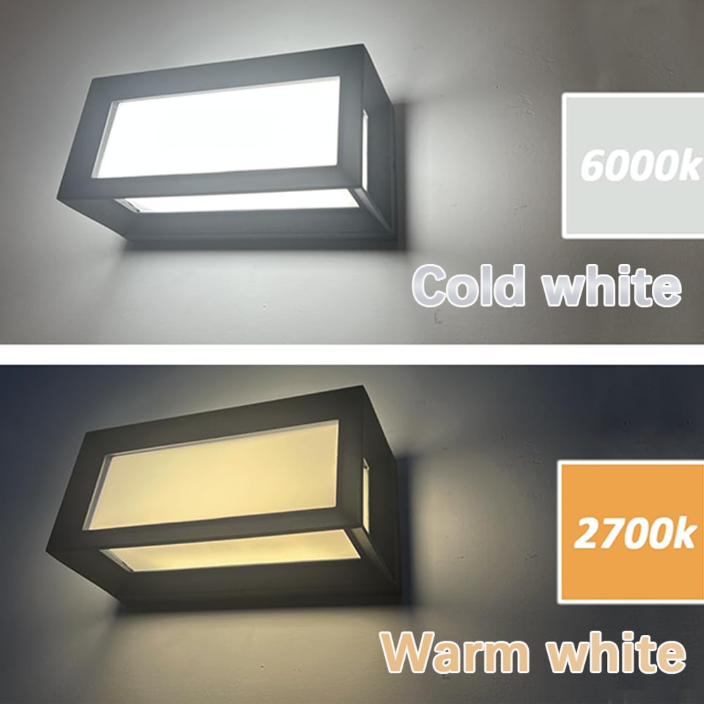 LED Wall Lamp Outdoor, Lamp Presence Sensor, Waterproof, Garden Porch Balcony Wall Light