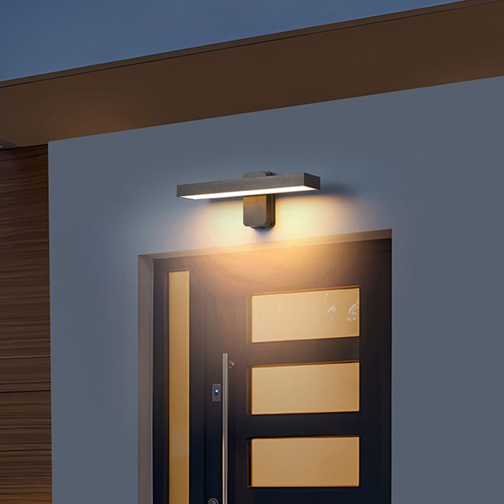 LED Outdoor Wall Lamp IP65 Motion Sensor Waterproof Rotatable Porch Light Villa Entrance Courtyard 1