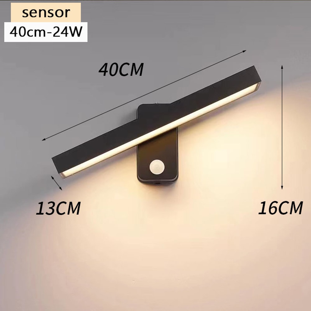 LED Outdoor Wall Lamp IP65 Motion Sensor Waterproof Rotatable Porch Light Villa Entrance Courtyard 9